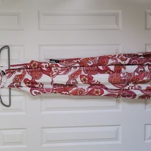NWT. Textured Paisley Printed Maxi Dress